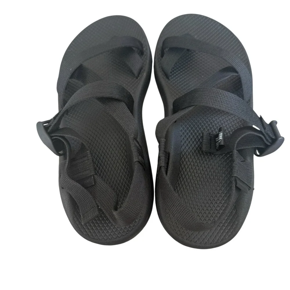Chaco Men's Sandal Black Fabric 11  Strap Hiking Water Outdoor Trail Shoes
